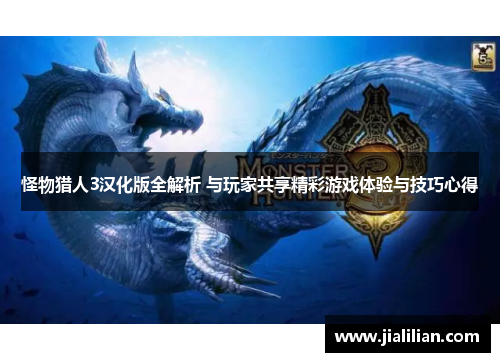 怪物猎人3汉化版全解析 与玩家共享精彩游戏体验与技巧心得